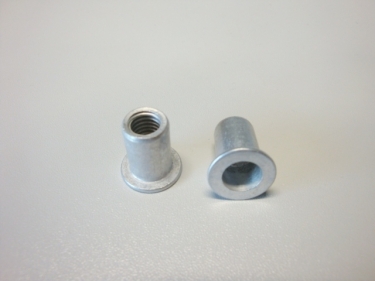 m6 Flat head knurled insert nut